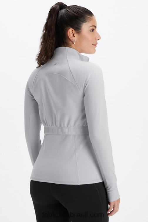Fabletics cinza mineral 420HR2571 jaqueta de performance trinity mulheres