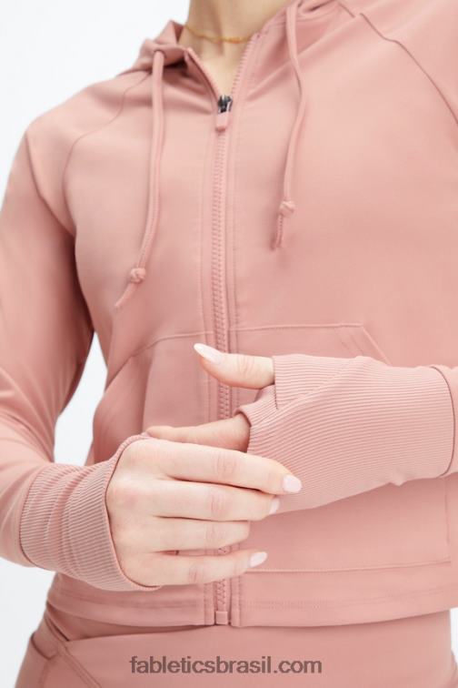 Fabletics desfiladeiro rosa 420HR2451 moletom com capuz oásis mulheres