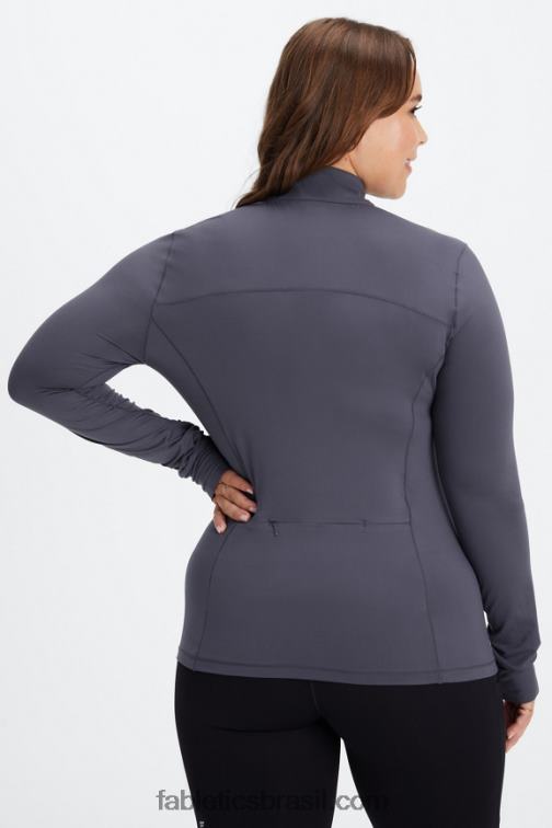 Fabletics estanho 420HR2582 fênix meio zíper camada intermediária mulheres