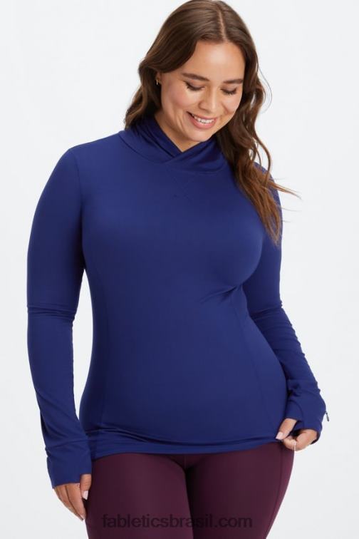 Fabletics marinha 420HR2467 moletom corrida fênix mulheres