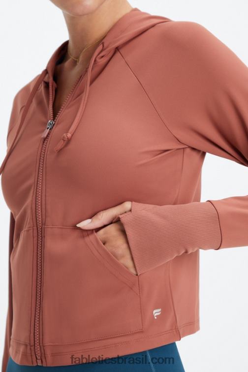 Fabletics mogno 420HR2449 moletom com capuz oásis mulheres