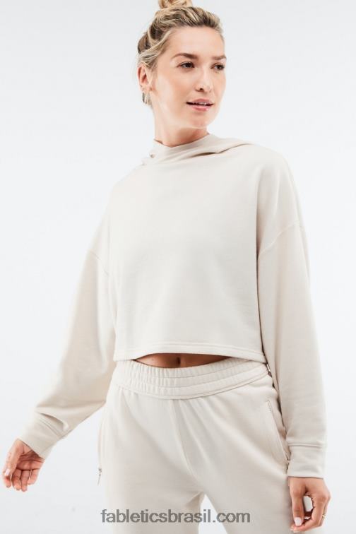 Fabletics névoa cinza 420HR2522 pulôver eco consciente mulheres