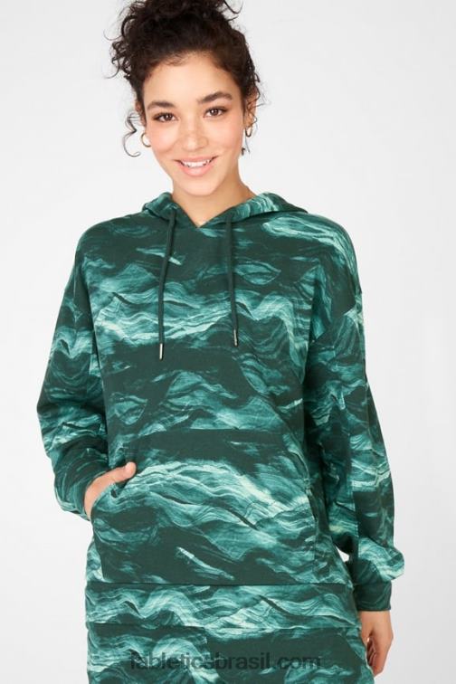 Fabletics ondas de cristal 420HR2543 moletom com capuz esmi mulheres