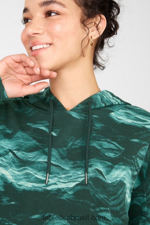 Fabletics ondas de cristal 420HR2543 moletom com capuz esmi mulheres