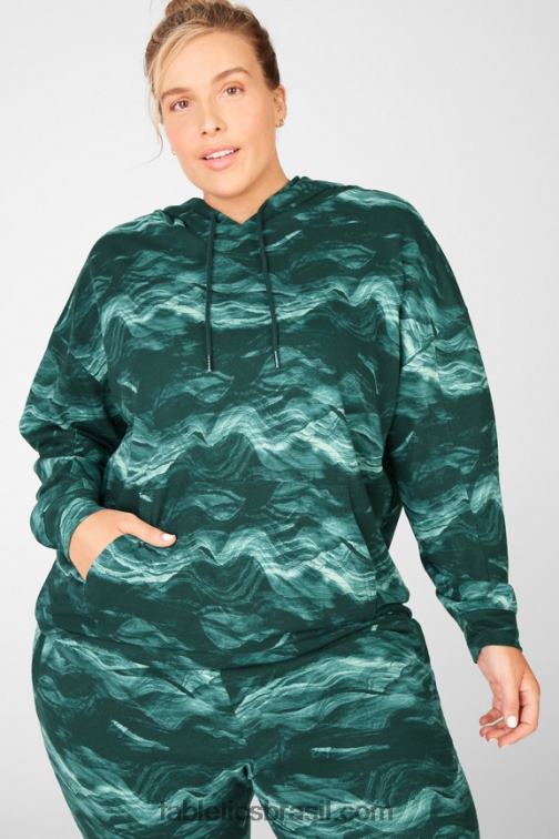 Fabletics ondas de cristal 420HR2544 moletom com capuz esmi mulheres
