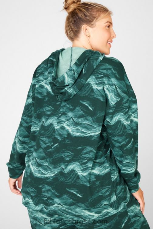 Fabletics ondas de cristal 420HR2544 moletom com capuz esmi mulheres