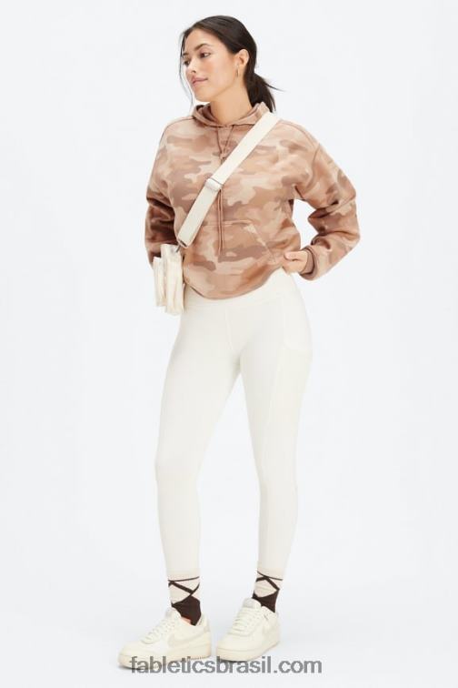 Fabletics peluche grande camuflagem/latte 420HR2490 moletom de lã para sempre mulheres