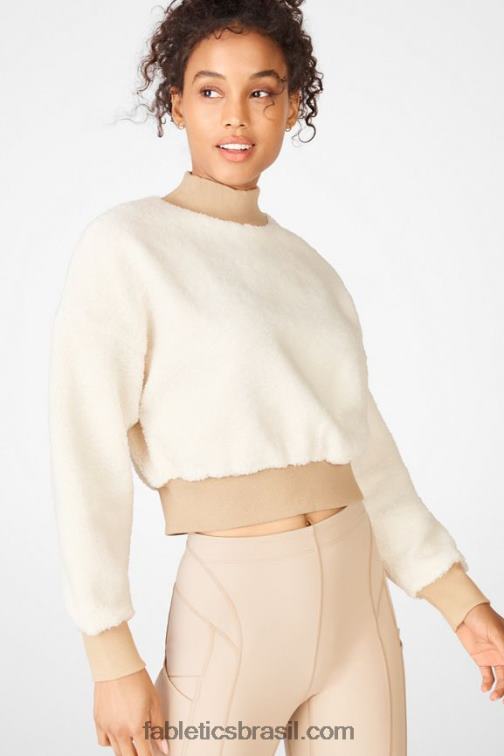 Fabletics presa/buff 420HR2553 pulôver de lã polar malia mulheres