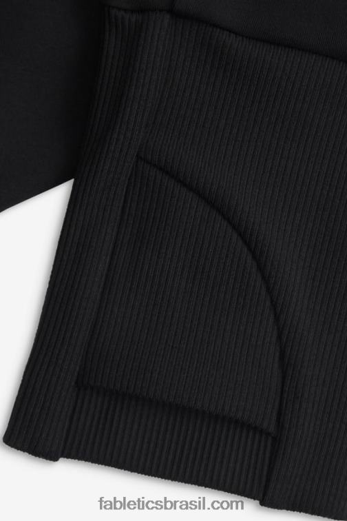 Fabletics preto 420HR2446 moletom com capuz oásis mulheres
