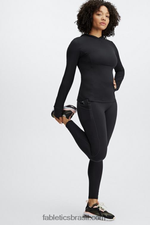 Fabletics preto 420HR2464 moletom corrida fênix mulheres