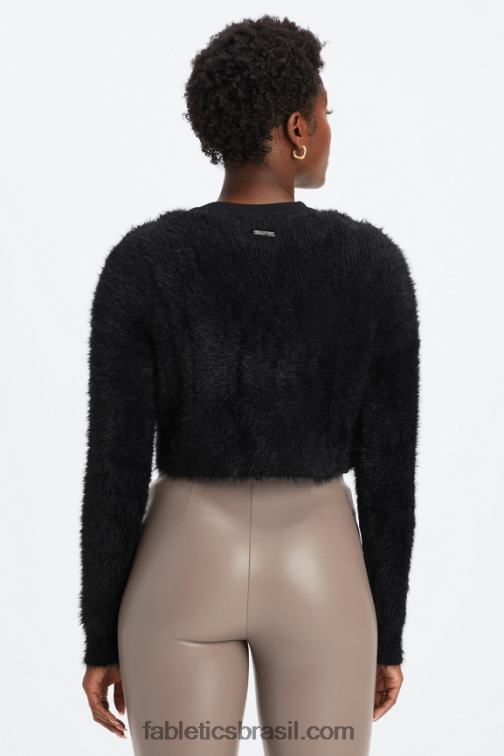 Fabletics preto 420HR2626 cardigã curto mulheres