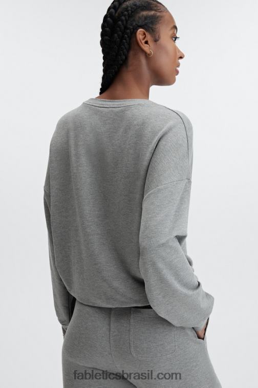 Fabletics urze carvão 420HR2427 pulôver de luxo mulheres