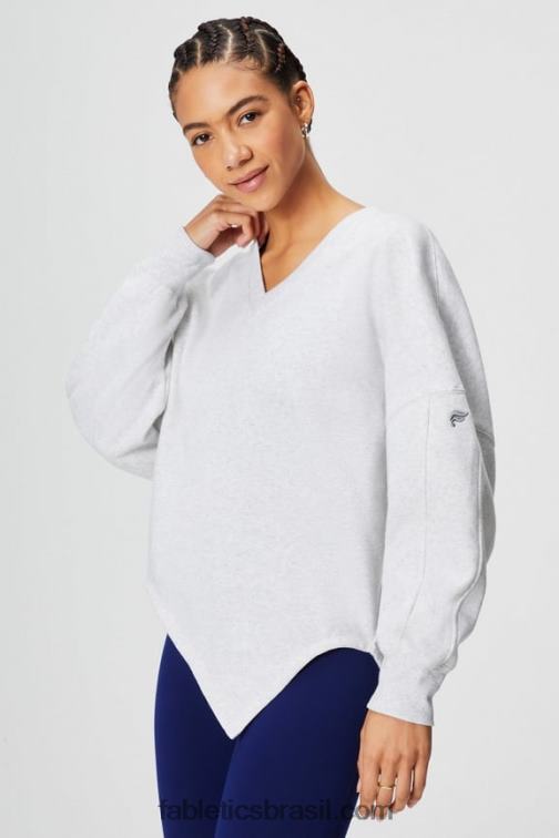Fabletics urze cinza suave 420HR2460 moletom assimétrico de lã forever mulheres