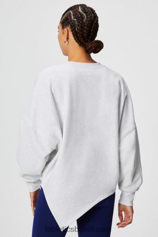 Fabletics urze cinza suave 420HR2460 moletom assimétrico de lã forever mulheres