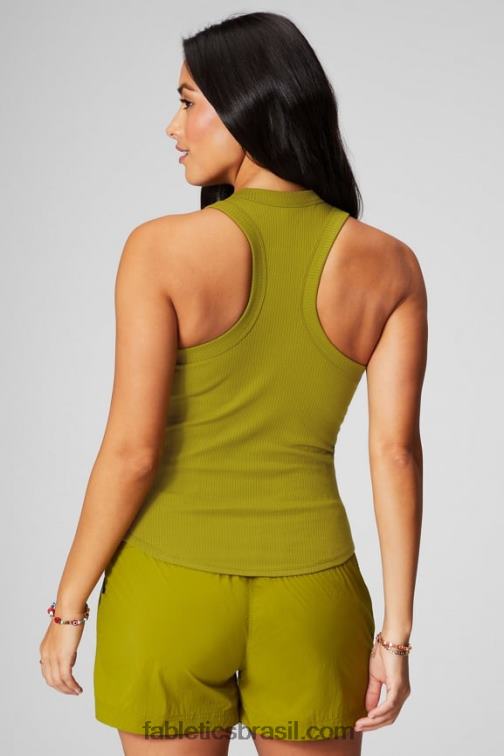 Fabletics Olival 420HR2144 tanque de costela de gola alta mulheres
