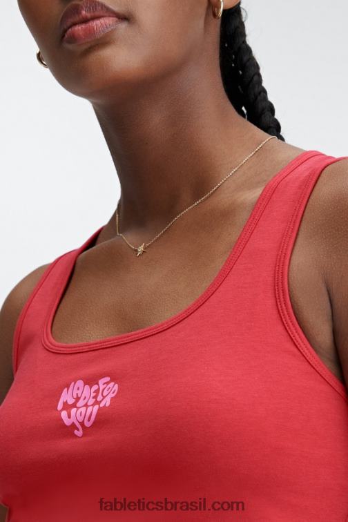 Fabletics alto vermelho 420HR2254 tanque britt 24/7 mulheres