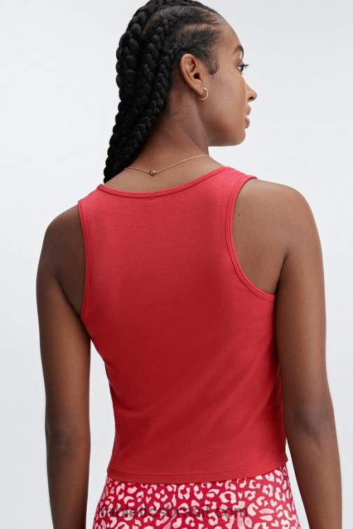 Fabletics alto vermelho 420HR2254 tanque britt 24/7 mulheres