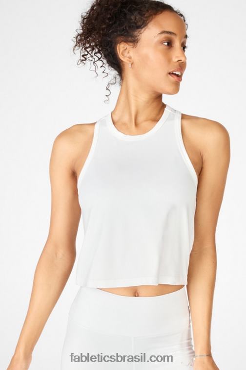 Fabletics branco 420HR2219 tanque clássico dry-flex mulheres