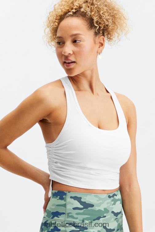 Fabletics branco 420HR2288 jacqueline tanque de sutiã embutido mulheres