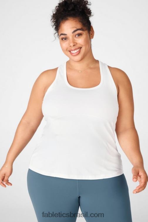 Fabletics branco 420HR2301 tanque nadador fênix mulheres