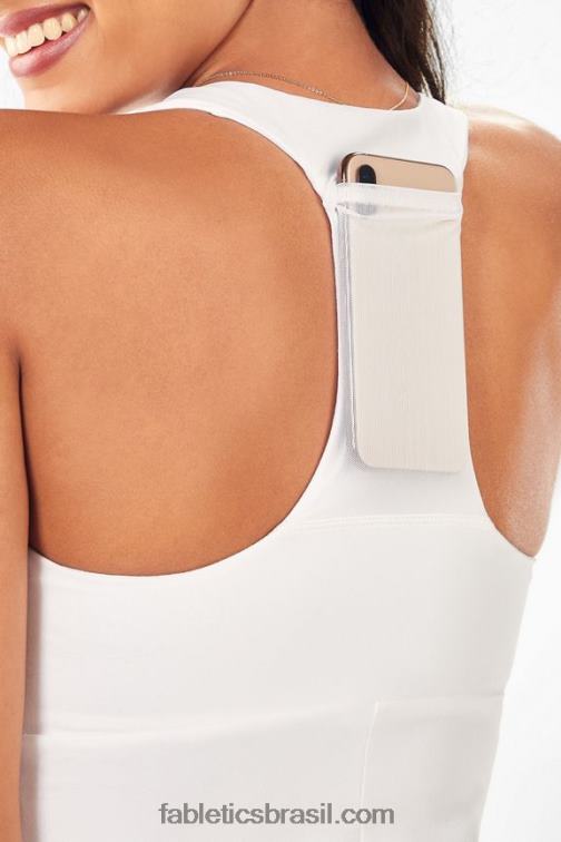 Fabletics branco 420HR2370 tanque embutido em movimento mulheres