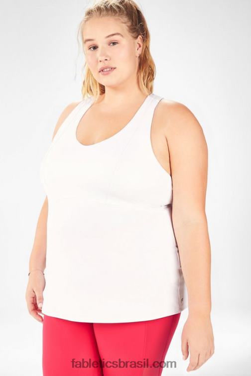 Fabletics branco 420HR2371 tanque embutido em movimento mulheres