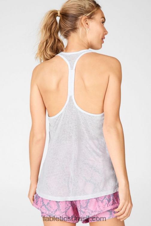 Fabletics branco 420HR2405 tanque de logotipo de ryan mulheres