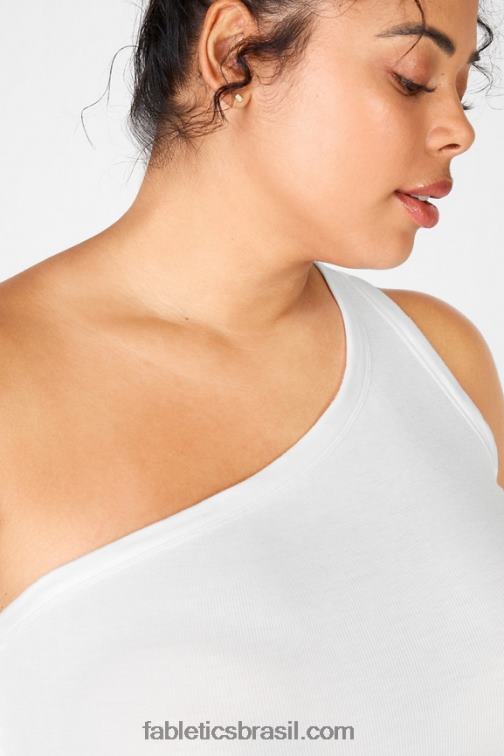 Fabletics branco 420HR2421 esme um tanque de ombro mulheres