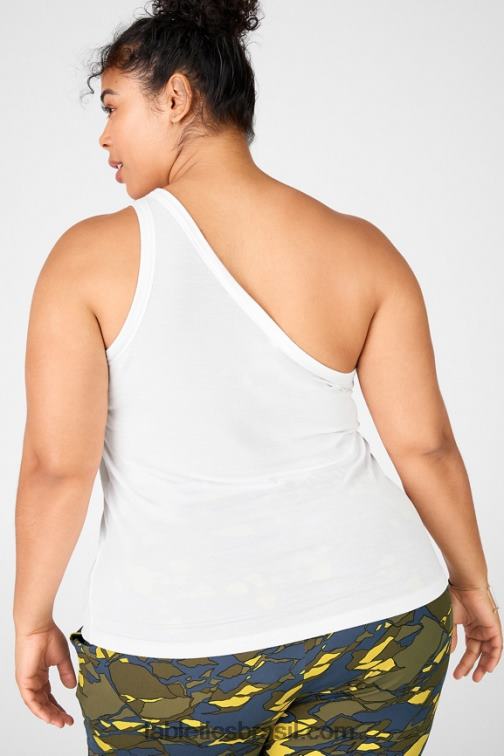 Fabletics branco 420HR2421 esme um tanque de ombro mulheres