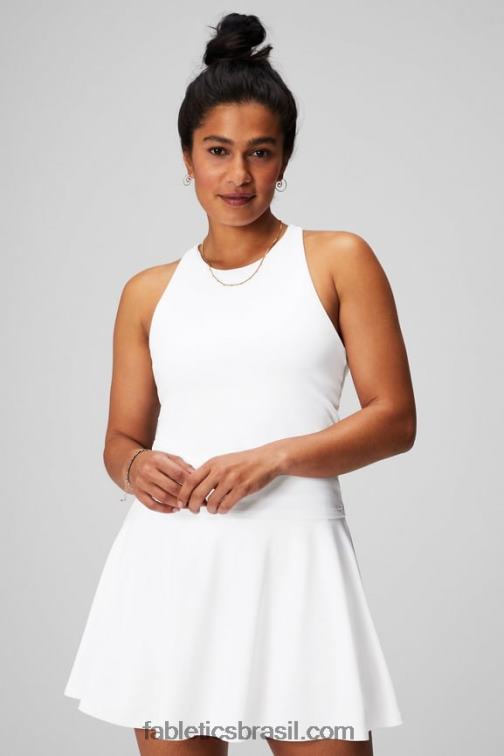 Fabletics branco clássico 420HR2132 tanque de sutiã embutido com tiras mulheres