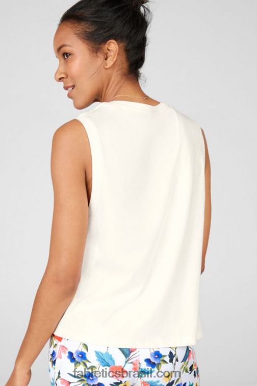 Fabletics branco silenciado 420HR2418 gia tanque mulheres