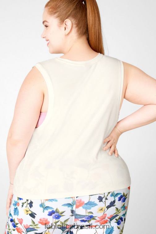 Fabletics branco silenciado 420HR2419 gia tanque mulheres