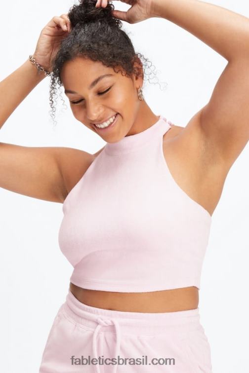 Fabletics brilho de lavanda 420HR2280 tanque de sutiã embutido terry mulheres