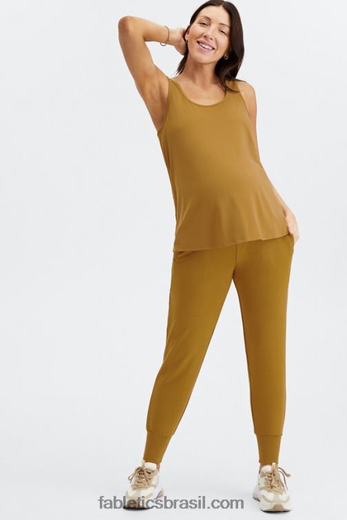 Fabletics bronze escuro 420HR2284 tanque maternidade mariel mulheres