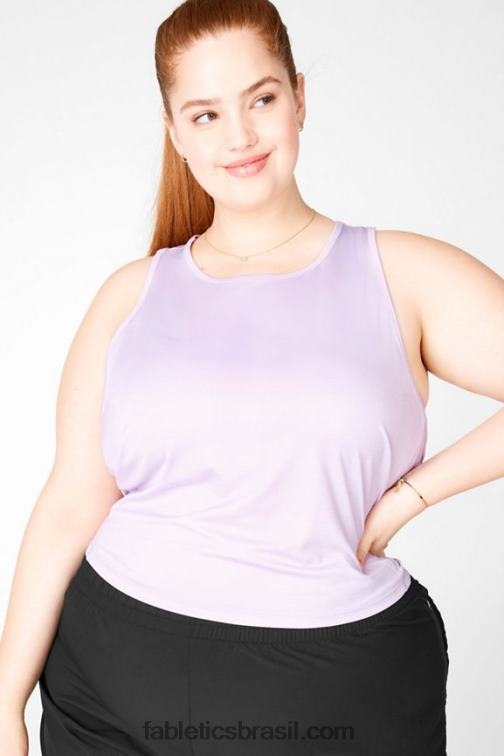 Fabletics céu roxo urze 420HR2376 tanque de areia mulheres