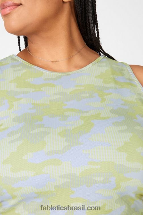 Fabletics camuflagem pin dot cinza 420HR2347 tanque de colheita ressler mulheres