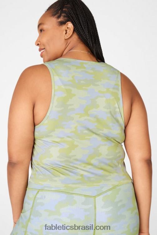Fabletics camuflagem pin dot cinza 420HR2347 tanque de colheita ressler mulheres