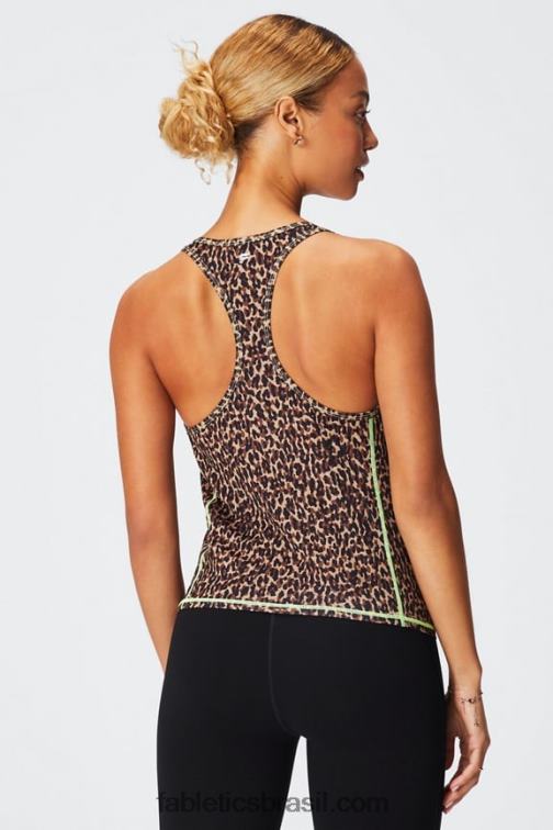 Fabletics cheetah ondulado/iluminador 420HR2181 tanque nadador phoenix lite mulheres