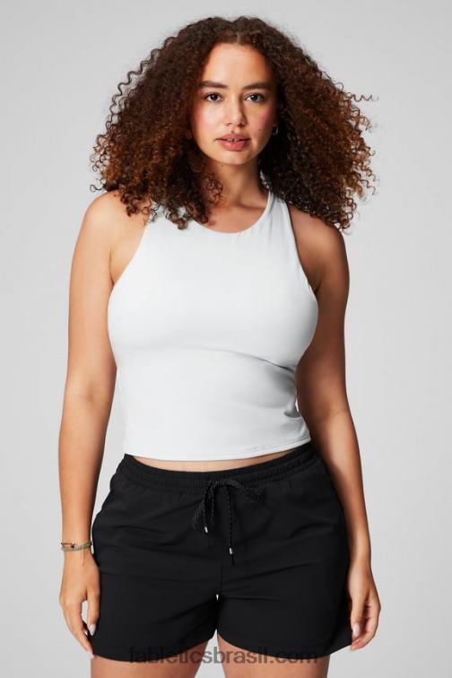 Fabletics cinza menta 420HR2130 tanque de sutiã embutido com tiras mulheres