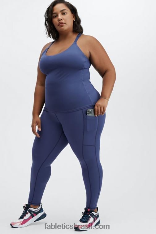 Fabletics cobalto profundo 420HR2180 tanque de sutiã embutido em movimento mulheres