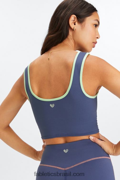 Fabletics cobalto profundo multi 420HR2274 tanque de sutiã embutido catalina mulheres
