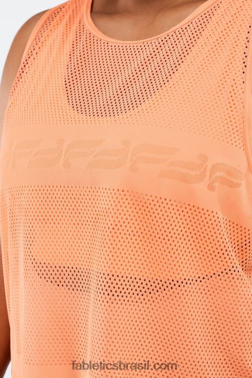 Fabletics explosão de laranja 420HR2335 regata em malha wilder mulheres