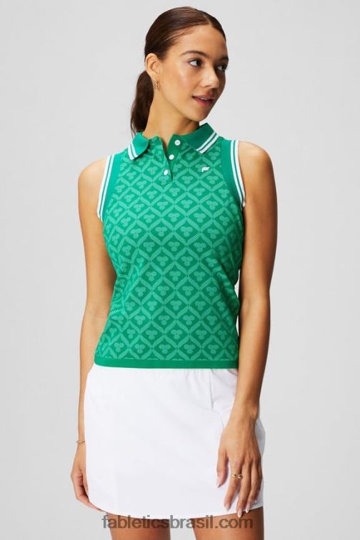 Fabletics fairway chateau jacquard 420HR2166 tanque polo sem costura mulheres