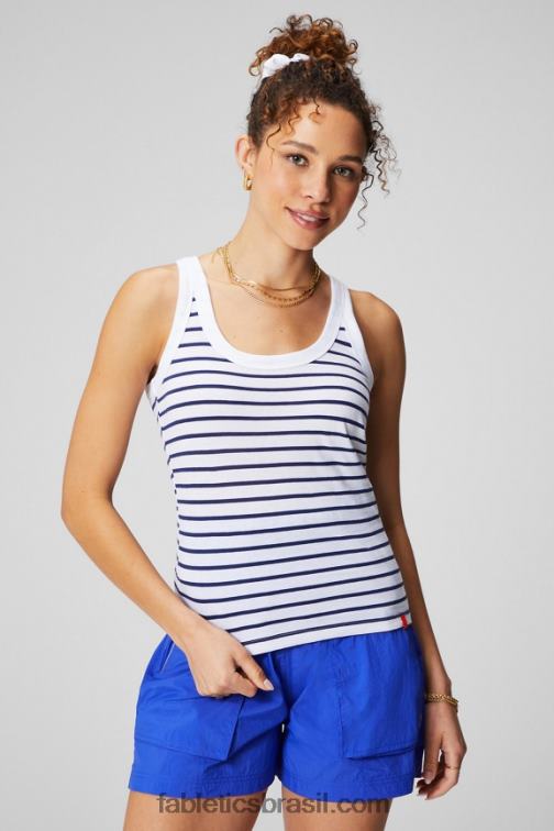 Fabletics francesinha/laranja paixão 420HR2156 Regata 100% algodão mulheres