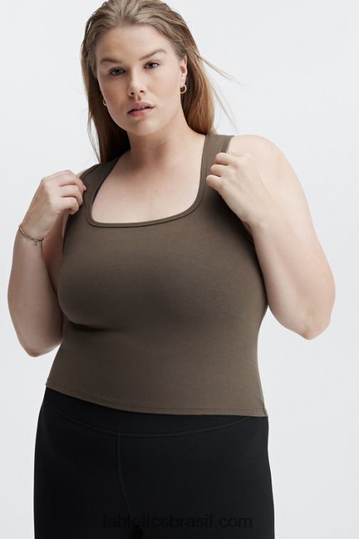Fabletics fronteira 420HR2246 tanque de algodão vivo mulheres