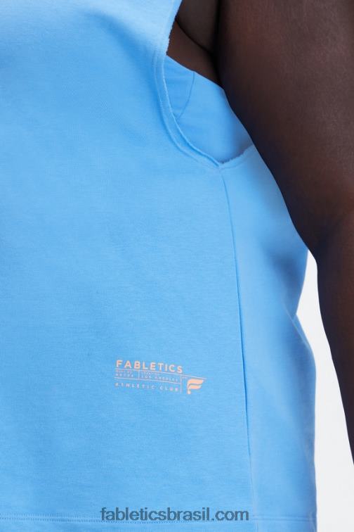 Fabletics fuga da ilha / clube atlético 420HR2262 tanque de terry de grandes dimensões mulheres