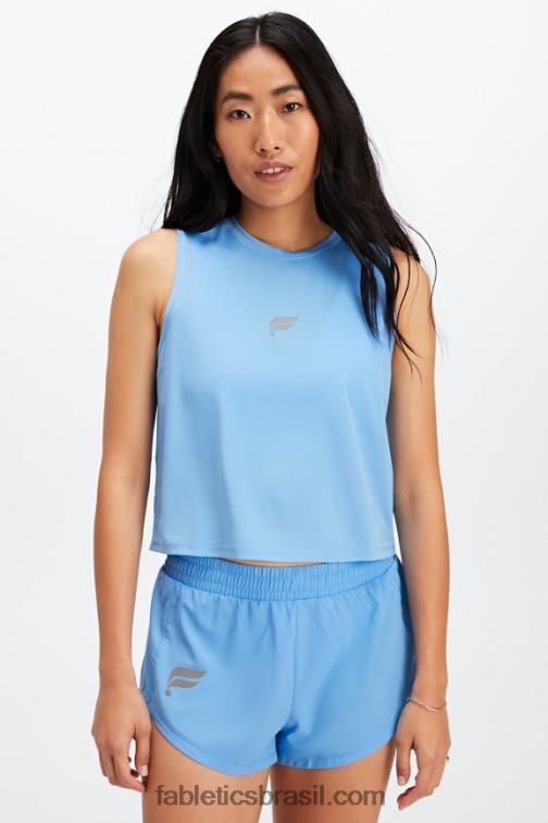 Fabletics fuga da ilha/logotipo reflexivo 420HR2263 fênix respira tanque muscular mulheres
