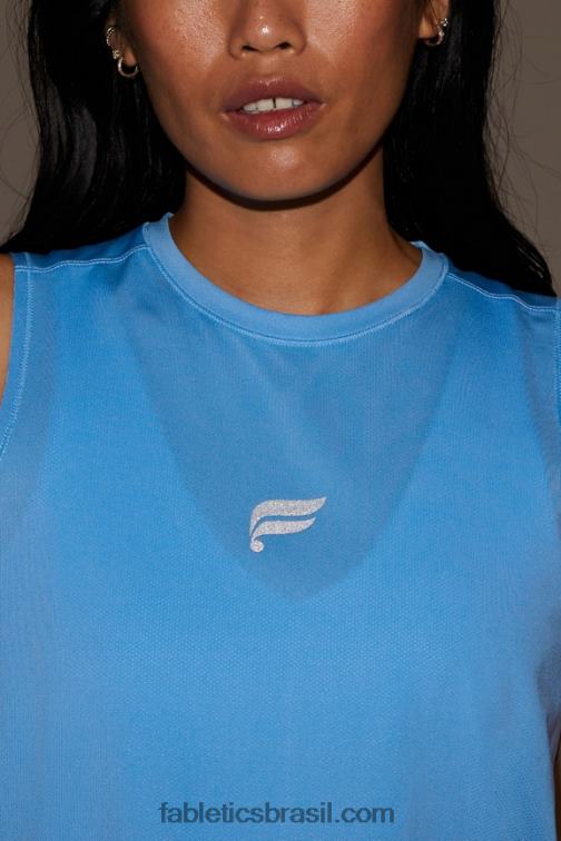 Fabletics fuga da ilha/logotipo reflexivo 420HR2263 fênix respira tanque muscular mulheres