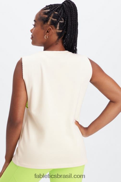Fabletics garça/clube atlético 420HR2260 tanque de terry de grandes dimensões mulheres