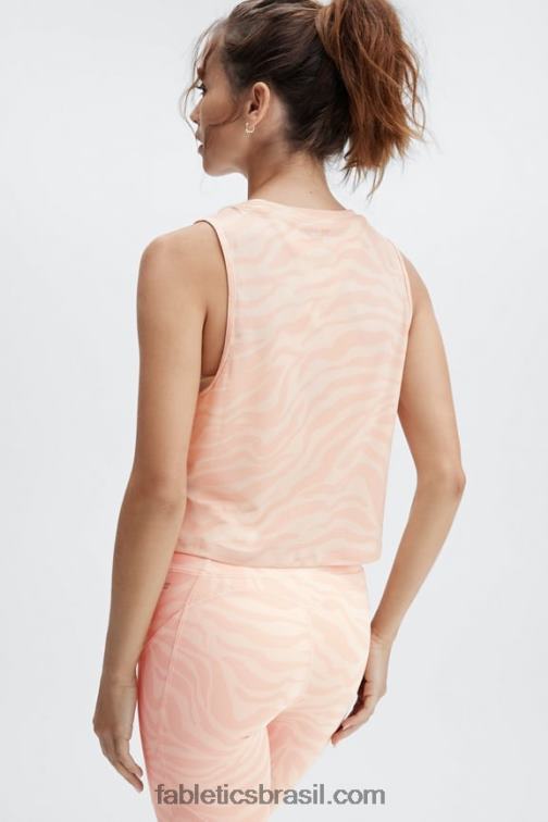 Fabletics grande golpe de zebra 420HR2212 tanque muscular dry-flex mulheres